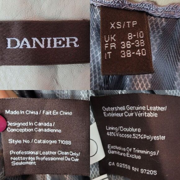 90s Vintage Ruffle Collar Buttery Leather Jacket Coat XS Cream Boho Feminine - Picture 3 of 16